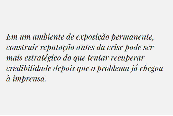 Reputação: um ativo que ganha ainda mais valor em tempos de crise. Ana Carolina Gaivota.